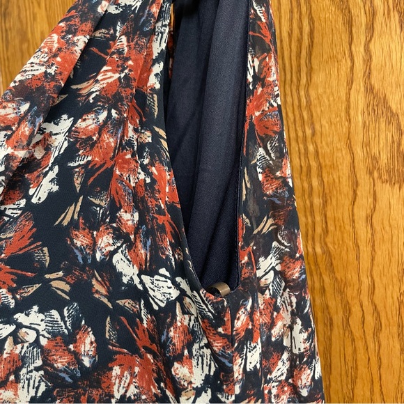 Lush Blue Copper Halter High Neck Sleeveless Swing Mini Dress Lined Size XS - Picture 4 of 12